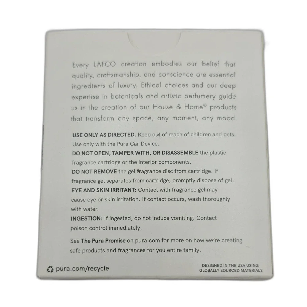 LAFCO New York PURA Smart Scent Refill Sea & Dune Lotus Amber 0.176 oz